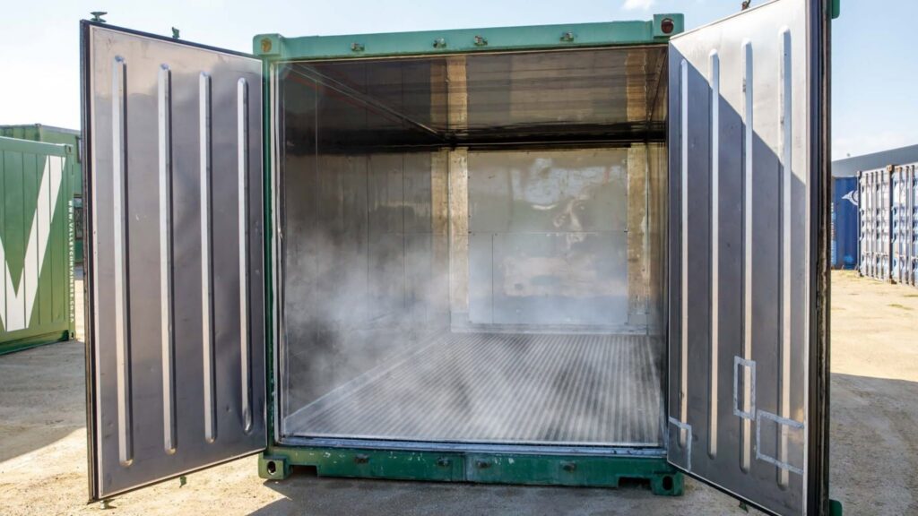 Refrigerated container used for event catering